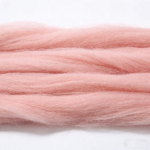 3.4oz Needle Felting Wool Light Pink for DIY Needle Craft Enthusiasts - Image 3