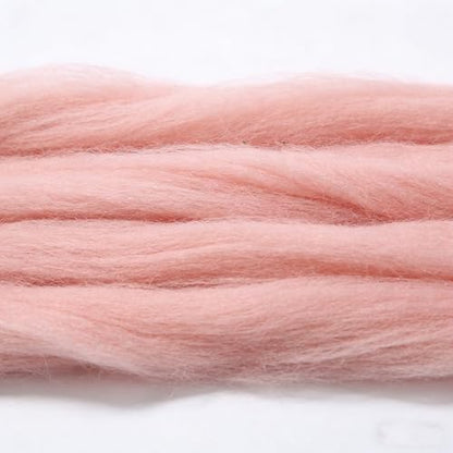 3.4oz Needle Felting Wool Light Pink for DIY Needle Craft Enthusiasts - Image 3