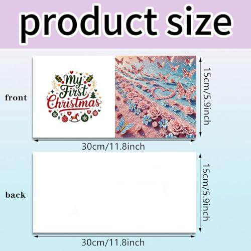 6PCS Seaside Diamond Art Painting Greeting Cards Kit with Envelopes - 5D DIY Diamond Art Card Kits for Adults - Handcrafted Postcards for Birthday & Holiday - Image 4