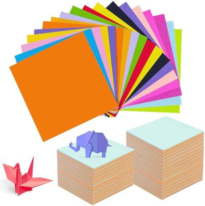 SenseYo 1500 Sheets Origami Paper Kit for Easy Fold Paper Beginner, 20 Colors 4 Inch x 4 Inch by SenseYo