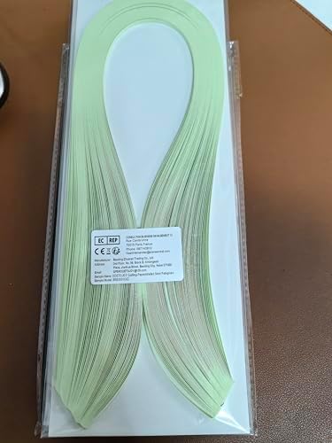 ODETOJOY Quilling Strips 5mm Mint Green Paper Quilling Set Solid Color Star Origami Paper DIY Hand Crafts Single Color Quilling Paper Filigee Strips Chartreuse - Image 2