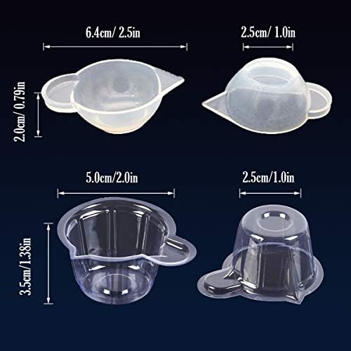 Woohome 66 PCS Epoxy Resin Tools Kit, Silicone Mold Tool Included Measuring Cup, Silicone Mixing Cups, Tweezers with Mixing Sticks, Dropping Pipette, Finger Cots, Sanding Strip for Jewelry DIY - Image 4