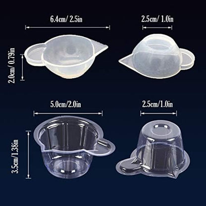 Woohome 66 PCS Epoxy Resin Tools Kit, Silicone Mold Tool Included Measuring Cup, Silicone Mixing Cups, Tweezers with Mixing Sticks, Dropping Pipette, Finger Cots, Sanding Strip for Jewelry DIY - Image 4