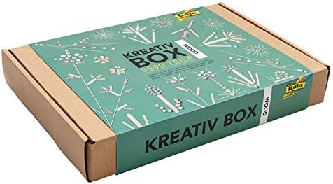 folia 938 Creative Box Wood Craft Box with Over 590 Pieces, Many Different Materials for Imaginative, Creative Crafts and Decorating - Image 3
