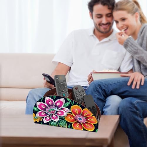 MVVMTOP Diamond Painting Art Kit Organizer Box, Flower DIY Special Shape Diamond Partial Mosaic Handmade Making Kit Organizer Box, Modern Home Dining Living Room Table Top Decor Art Decoration - Image 6