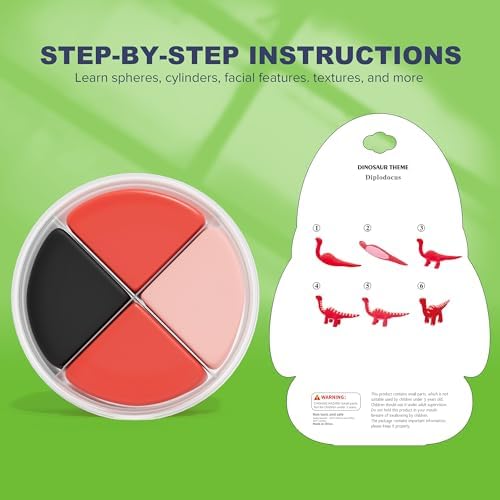 Aestd-ST Air Dry Clay Kit - Dinosaur Theme, Modeling Clay for Kids - Image 3