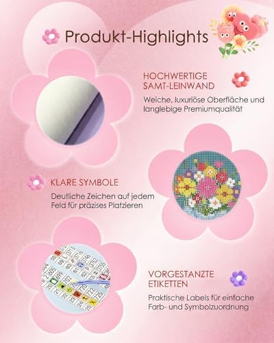 forever young Bouquet Small Diamond Art Kits, 5x7 Inch Canvas - Image 5
