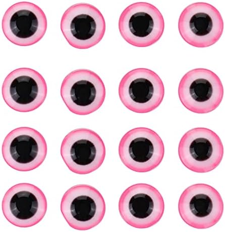 Evil Eye Beads 8mm Pink Resin Lampwork Beads Loose Spacer Beads Charms for DIY Jewelry Accessories Craft Making 200pcs (Dark Pink) - Image 4