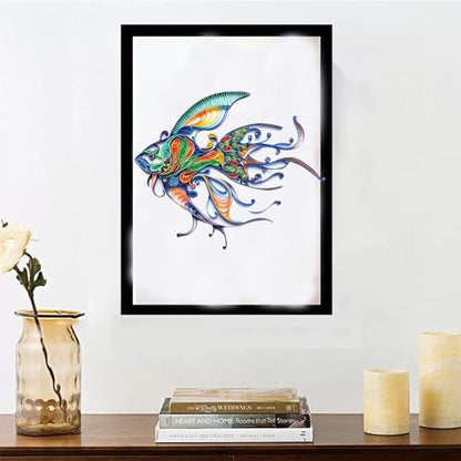 Fish Paper Quilling Kit Paper Quilling Adult Craft Great for DIY Craft Workshop, Home Decoration, Birthday Gift,Adult Friend interaction.It's Suitable for Adult and Craftsmen.Creative Stress Reliee. - Image 6