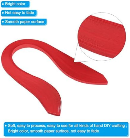 PATIKIL Quilling Strips Paper 600pcs 5mm 39cm Origami Paper Quilling Kits for Art DIY Craft Christmas, Red - Image 3