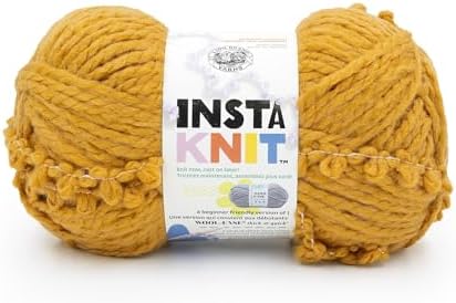 Lion Brand Yarn InstaKnit Beginner Yarn for Knitting, You Must-Ardmit, 1 Pack by LionBrandYarn