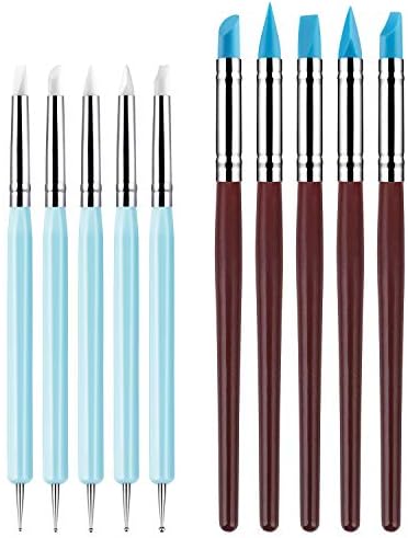10PCS Silicone Color Shaper Tools, Clay Sculpting Tools for Artists by Aepeye