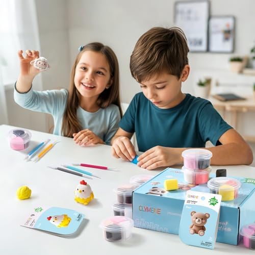 CLYMENE Air Dry Clay Kit for Kids, 12 Animals Modeling Clay with Accessory - Image 7