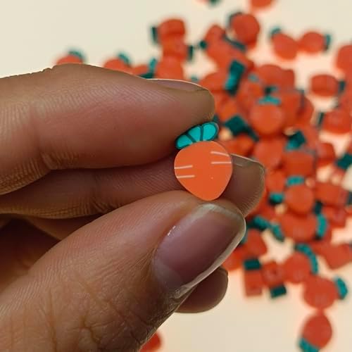 100pcs Carrot Polymer Clay 10mm Spacer Beads for Women Jewelry Making DIY Bracelet Necklace Hair Clip Easter Favor (Carrot) - Image 6