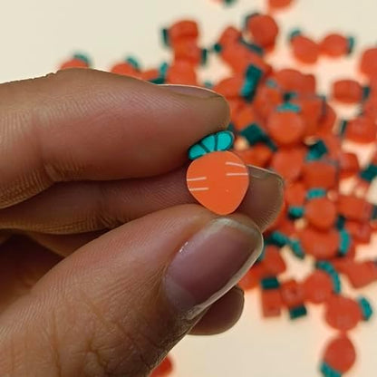 100pcs Carrot Polymer Clay 10mm Spacer Beads for Women Jewelry Making DIY Bracelet Necklace Hair Clip Easter Favor (Carrot) - Image 6