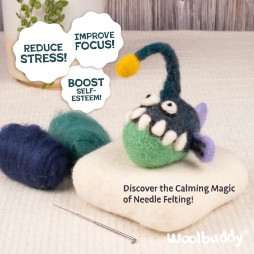 Woolbuddy Needle Felting Kit Starter Set (Sea Animals) for Beginner Adults - Image 6