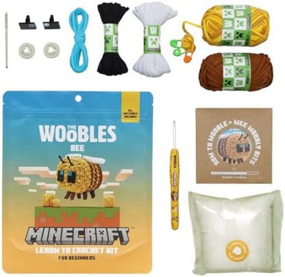 The Woobles Minecraft Crochet Kit for Beginners (Bee) - Image 4