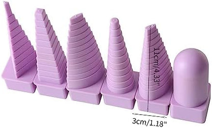 QMQJIA Pack of 6pcs Paper Quilling Tower DIY Handmade Shaping Tool Paper Wire Tower 6 Shapes Available Jewelry Making Tool Adult and Children Friendly - Image 3