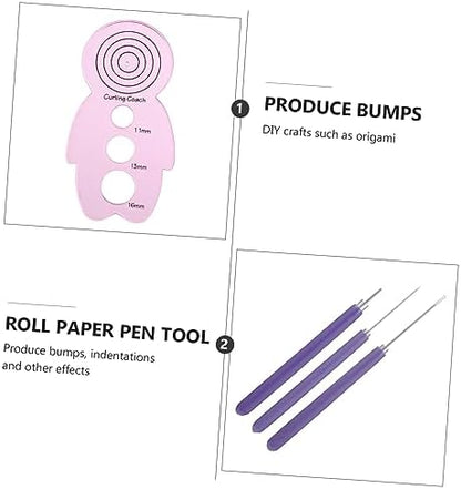 4Pcs DIY Paper Quilling Pen Set for Beginners and Craft Projects - Image 2
