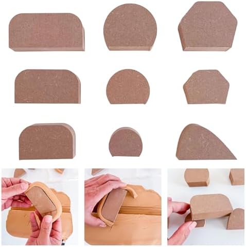 Multifunctional Pottery Shaping Set Featuring 9 Different Handle Designs for Crafting Cups Bowls and Artistic Vessels Ceramic Craft Tool - Image 2