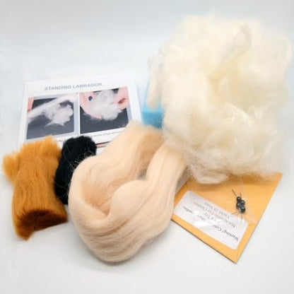 Feltsky 2 Pack Labradors Dog Needle Felting Kits for Beginners DIY Craft Kit Include Everything to Make - Image 4