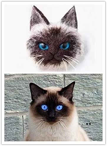 DIY Needle Felting Kit with Basic Needle Felting Tools,Kit for Beginners,Cat Kitten,Animal (Siamese) - Image 4