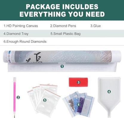 Xylogist Skull Diamond Art Kits for Adults 12x16Inch - Image 5