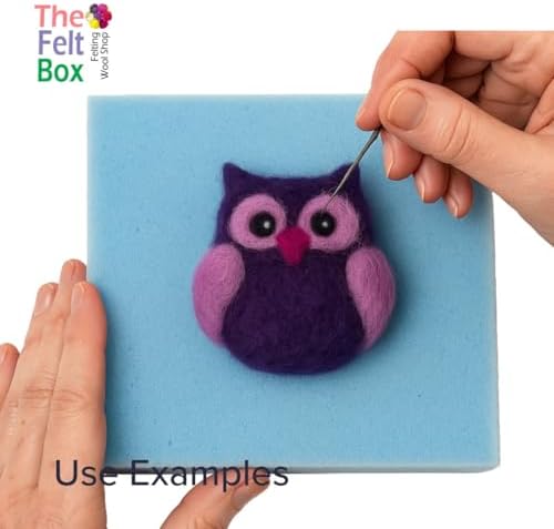 The Felt Box Needle Felting Wool Carded Batts Shade Pack 100 Grams 3.5 Oz - Pink/Purple - Image 3