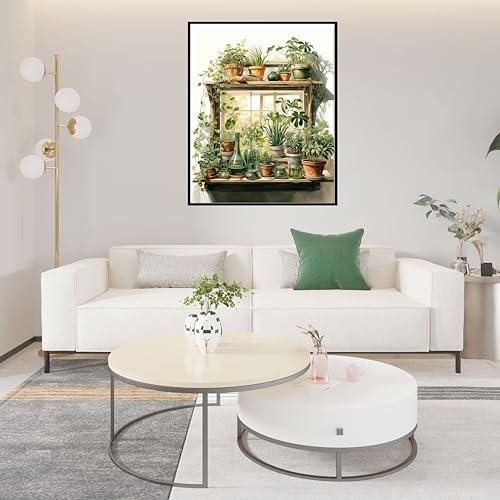 Ycydilirab 2 Pack Plant Paint by Number Adult(with Gifts Box)-Paint by Number Canvas for Adults Plant,Painting by Numbers Kit on Canvas Perfect for Gifts Home Wall Decor(40x50cm) - Image 2