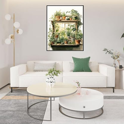 Ycydilirab 2 Pack Plant Paint by Number Adult(with Gifts Box)-Paint by Number Canvas for Adults Plant,Painting by Numbers Kit on Canvas Perfect for Gifts Home Wall Decor(40x50cm) - Image 2