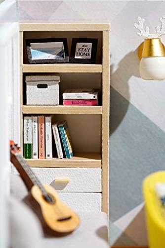 CUTEROOM DIY Doll Room Miniature Furniture Wooden House Kit-Study Room - Image 5
