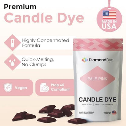 Pale Pink Candle Dye Chips, Soy & Paraffin Candle Making, 10 Pack - Image 2