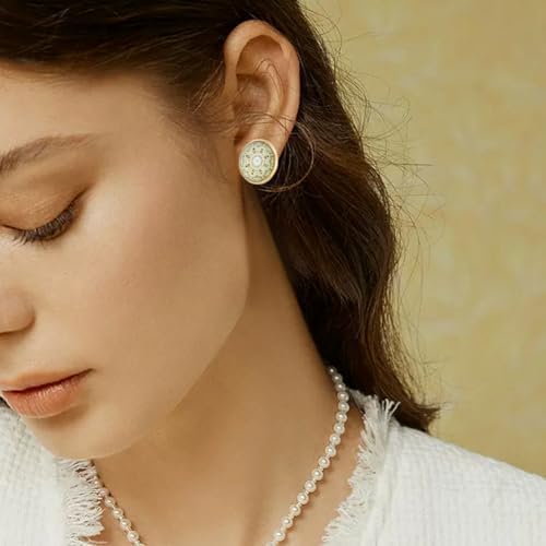 Beebeecraft 1 Box 50Pcs 14mm Stud Earring Kit 18K Gold Plated Stainless Steel Tray Cabochon Earring Settings Bezel Cup Blanks Earring Posts and Back for Jewelry Making Supplies Earring Findings - Image 4