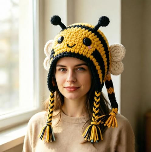 smtsmt Fantasy Hood Hat DIY Crochet Kit Series (Bee) - Image 4