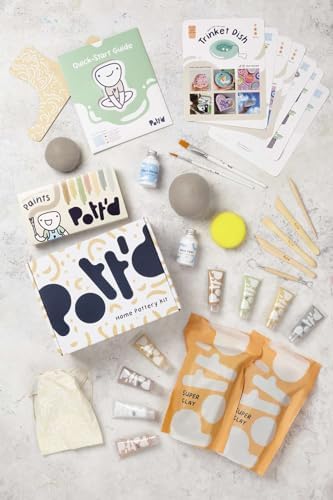 Pott'd Pottery Kit, Air Dry Clay Kit for Adults & Beginners - Image 5