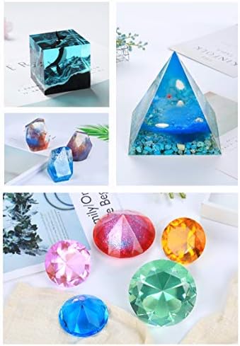 New UV Resin Odor Free 500g Clear Hard Non-Toxic for Jewelry Making Silicone Molds Casting Handmade DIY Kit with 15 Colors Epoxy Resin Liquid Pigments Colorants Inks - Image 7