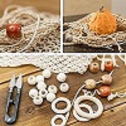 Macrame Kit for Beginners 227pcs – Macrame Wall Hanging Kit & Plant Hanger Kit, 225Y 3mm Cotton Cord, Wooden Beads Dowels Rings, DIY Craft Kit for Adults, Macrame Starter Kit Supplies - Image 4