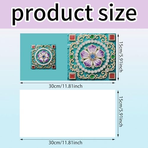 MaiYiYi 6 Packs DIY Mandala Diamond Art Greeting Cards Kit - Image 2