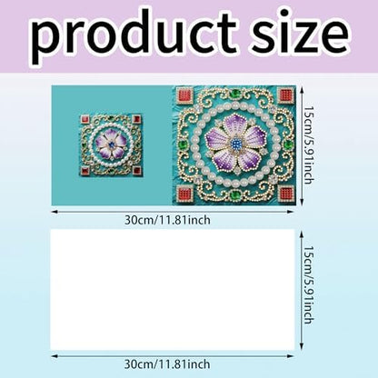MaiYiYi 6 Packs DIY Mandala Diamond Art Greeting Cards Kit - Image 2