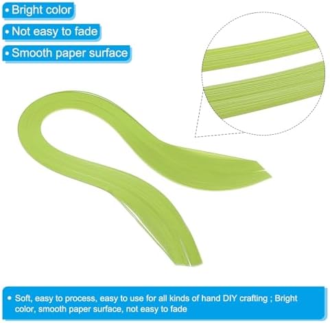 PATIKIL Quilling Strips Paper 600pcs 1.5mm 39cm Origami Paper Quilling Kits for Art DIY Hand Craft Christmas, Lawn Green - Image 3