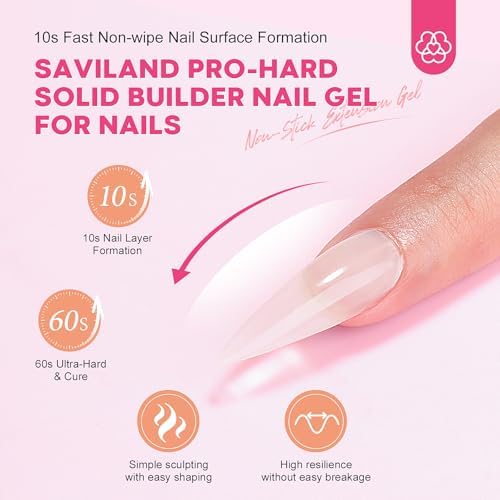 SAVILAND Solid Builder Nail Gel with U V Lamp for 3D Carving & Extension - Image 4