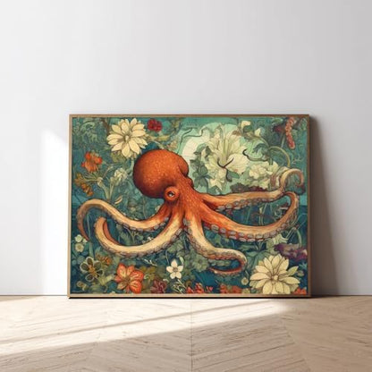 Octopus Paint by Numbers Kit for Adults, 16x20 inch - Image 2