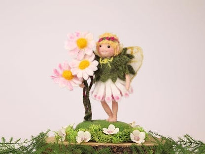 Wizardi Beginner Needle Felting Kit for Adults - Daisy Fairy. Fantasy Felting Kit 12cm Tall. Felting Tools. Wool Felting Supplies. Felt Crafts. Wool Felt. The Makerss - Image 2