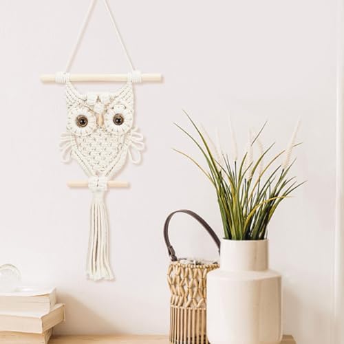 ORIGACH DIY Macrame Owl Wall Hanging Tapestry Kit with Video Tutorial - Image 5