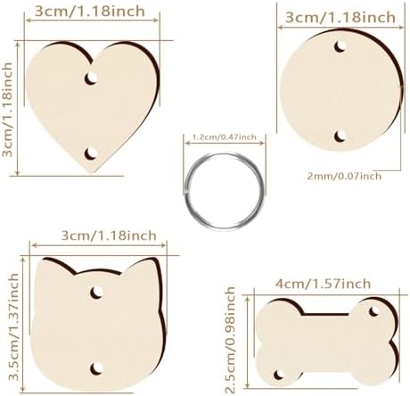Family Birthday Plaque Tags Wooden Birthday Calendar Board Tags with Rings - Image 3