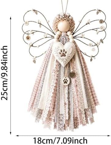 Angel Fabric Hanging DIY Kit, Macrame Wall Weaving Craft - Image 2