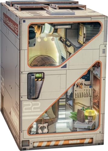 ANAVRIN Book Nook Kit DIY Mars Revelation 62 3D Wooden Booknook for Adults, Teens and Book Lovers, Bookshelf Insert Library Decor, Creative Gift for Family, Friends, and the Elderly by Anavrin