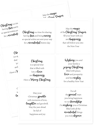 Katy Sue Christmas Verses Peelables Stickers for Christmas Card Making. 48 Peelable Verses & Sentiments/Peel Offs from Katy Sue Designs Card Making Supplies. Each Peel-Off Sticker is 4 x 3.5 inch - Image 6