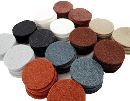 128 Wool Blend Felt 1 inch Circles - Naturals Colors - Made in USA - OTR Felt by RibbonandBowsOhMy