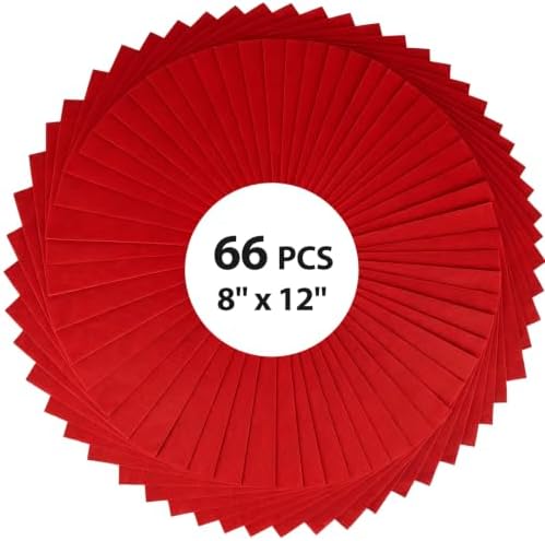 12x8 Inch 66Pcs Red Cards, Craft Supplies, Card Making and Art Projects by Unknown